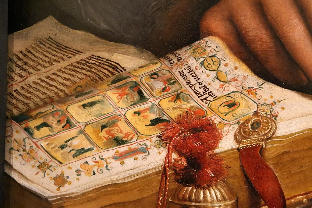 Sanzio - 328, Ritratto di Leone X con i cardinali Giulio de' Medici e Luigi de' Rossi 1518, 1519. Firenze, Galleria degli Uffizi, dettaglio 2
